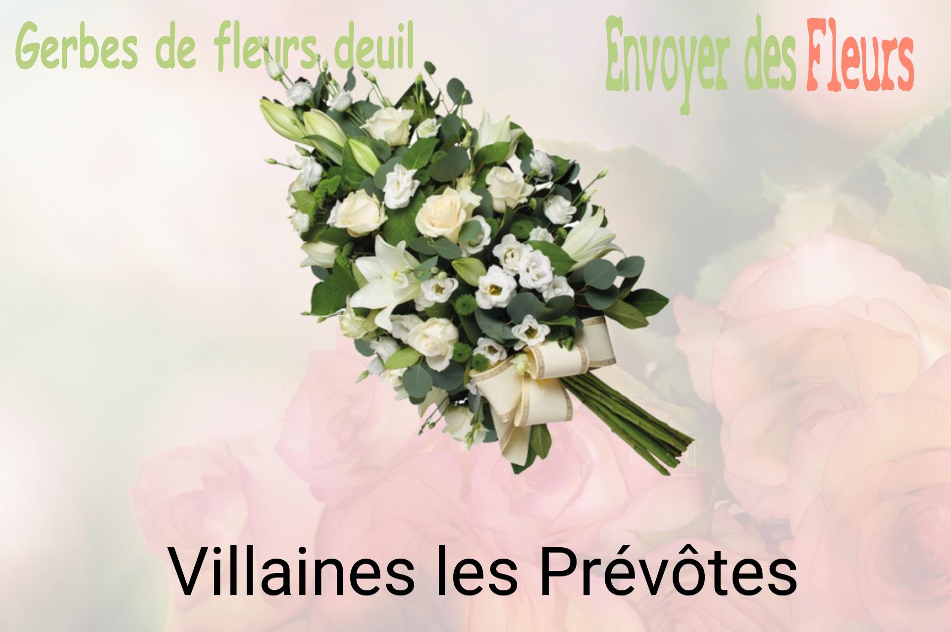 Gerbe de fleurs de deuil livrée à Villaines-les-Prévôtes